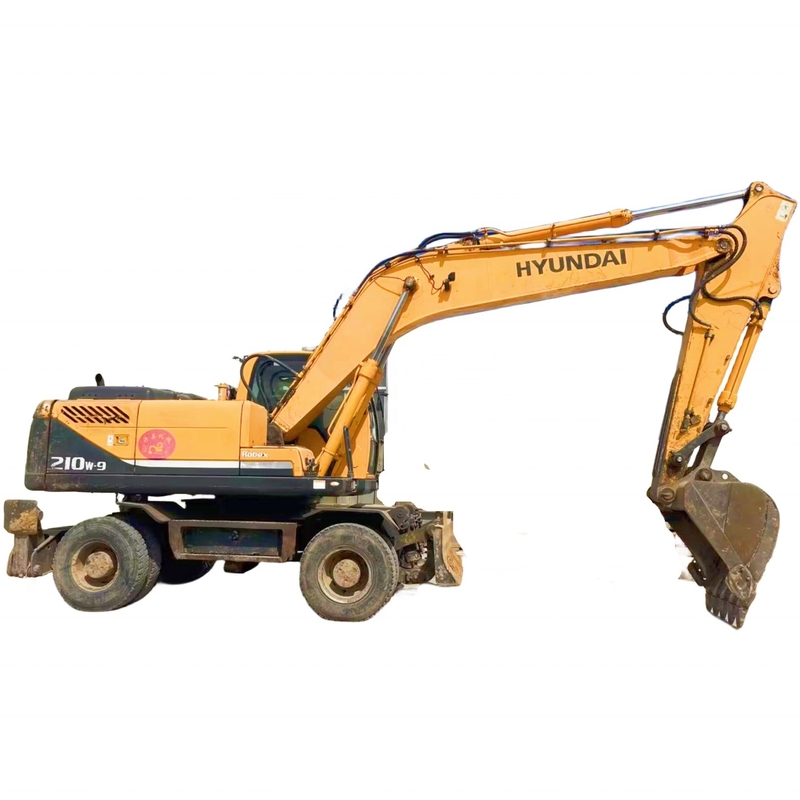 오리지널 페인트 현대 210W-9 발굴기 21000kg 기계 무게 리우안 수압 펌프