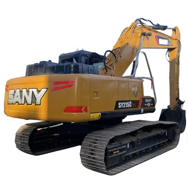 원래 페인트와 리우안 수압 실린더와 함께 사용 된 Sany 20톤 발굴기 SY215C