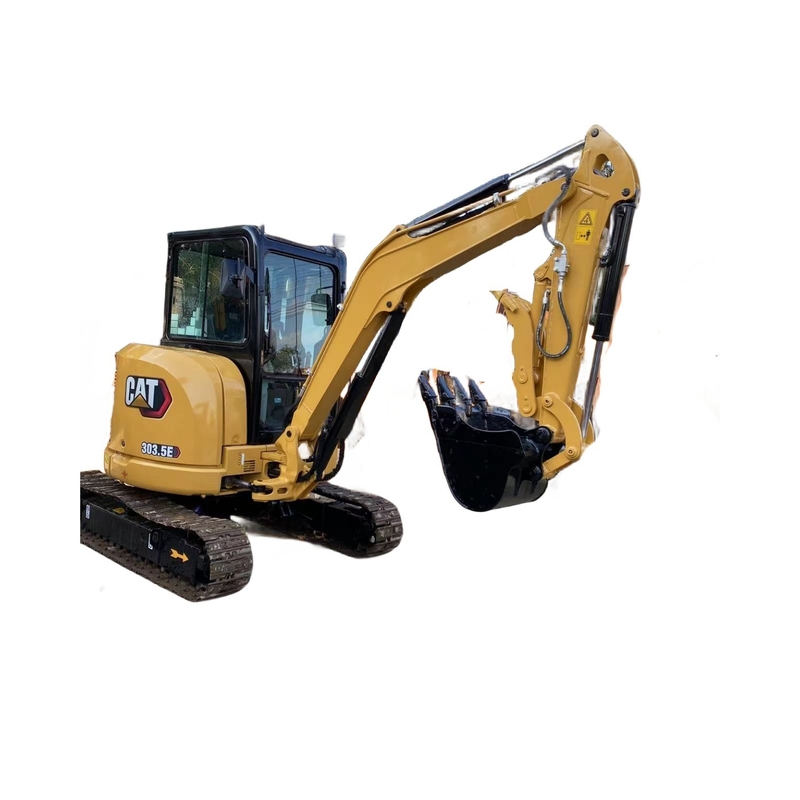 CAT 303.5 일본 엔진과 0.3m3 버킷 용량으로 사용 된 발굴기 좋은 상태