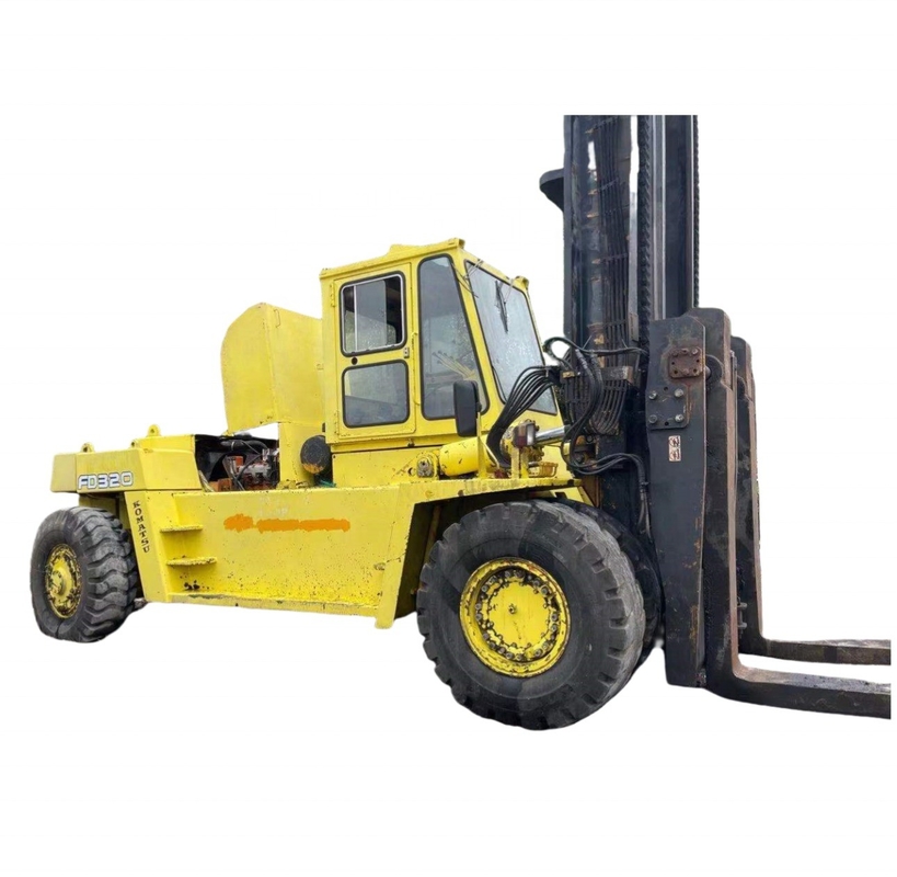 32톤의 KOMATSU FD320 가솔린 포크리프트 수동 조작 및 낮은 작업 시간