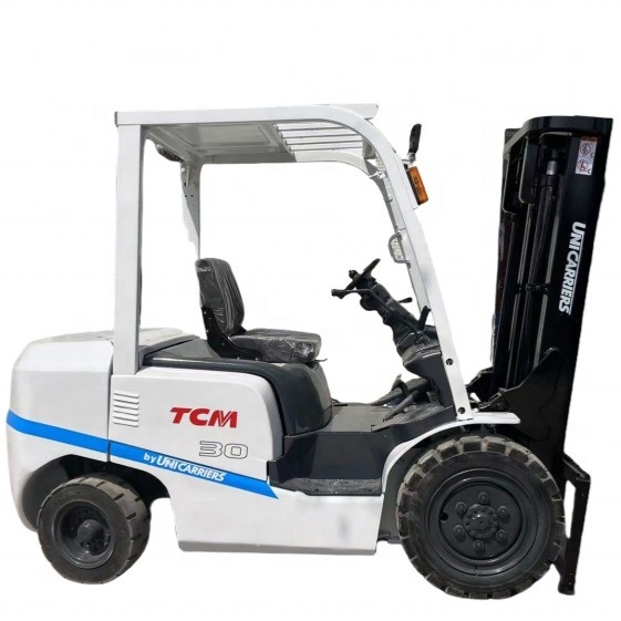 더 안전한 사용된 TCM 3톤 3.5톤 디젤 포크리프트 ISUZU YANMAR MISUBISHI 엔진 FD30