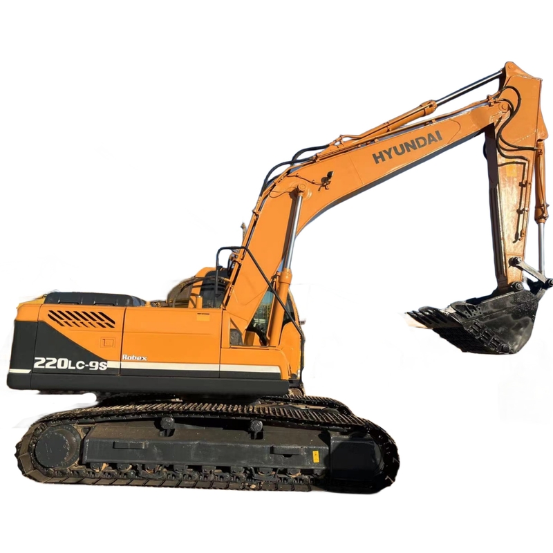 중고용 현대 엑스카버 220lc-9s EPA 엔진 상하이 22T 크롤러 디거