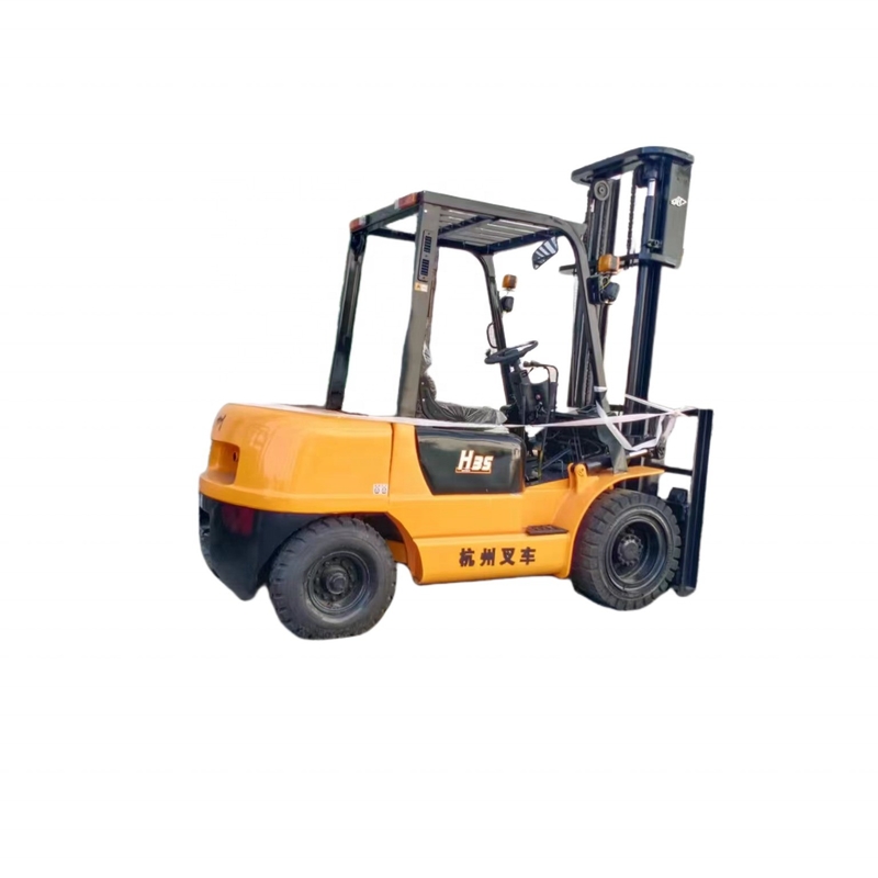 좋은 상태 HANGCHA H35 3.5톤 디젤 파워 팔레트 리프팅 트럭 1100mm 포크 너비