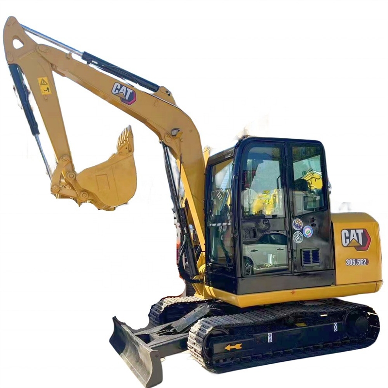 토양 이동 기계 CAT 305.5e2 오리지널 CAT 엔진과 함께 미니 거북이 발굴기