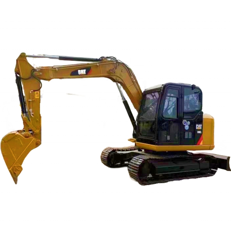사용 된 CAT308E2 크롤러 발굴기 8톤 작동 무게 건설 현장을위한 완벽한