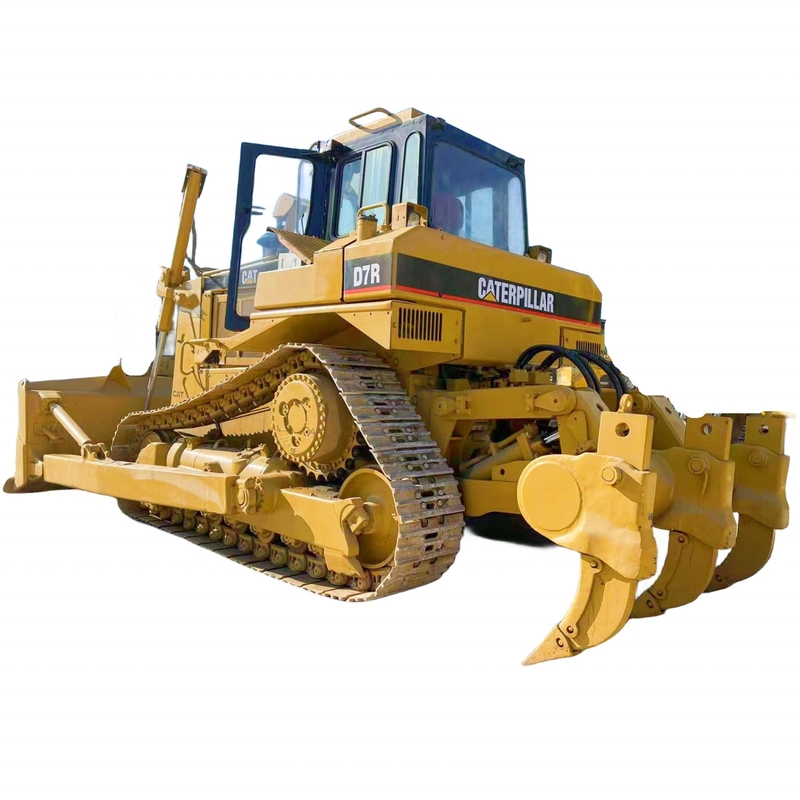 중고 일본 Caterpillar CAT D7R 미니 도저 낮은 근무 시간 및 4m3 도저 용량