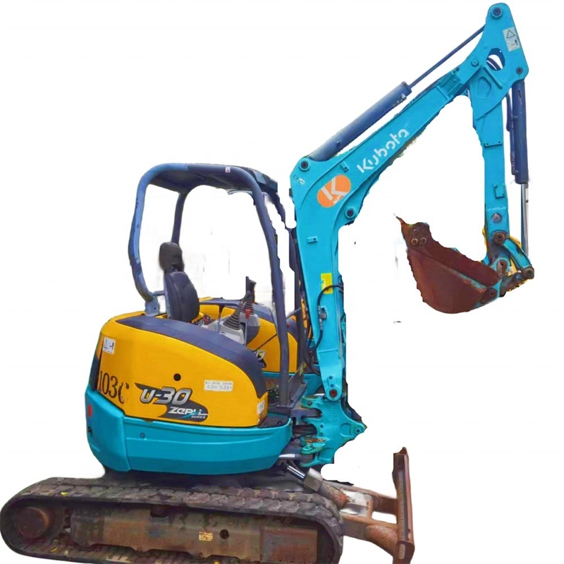 사용 된 일본 KUBOTA U30 발굴기 원형 수압 크롤러 발굴기 좋은 상태