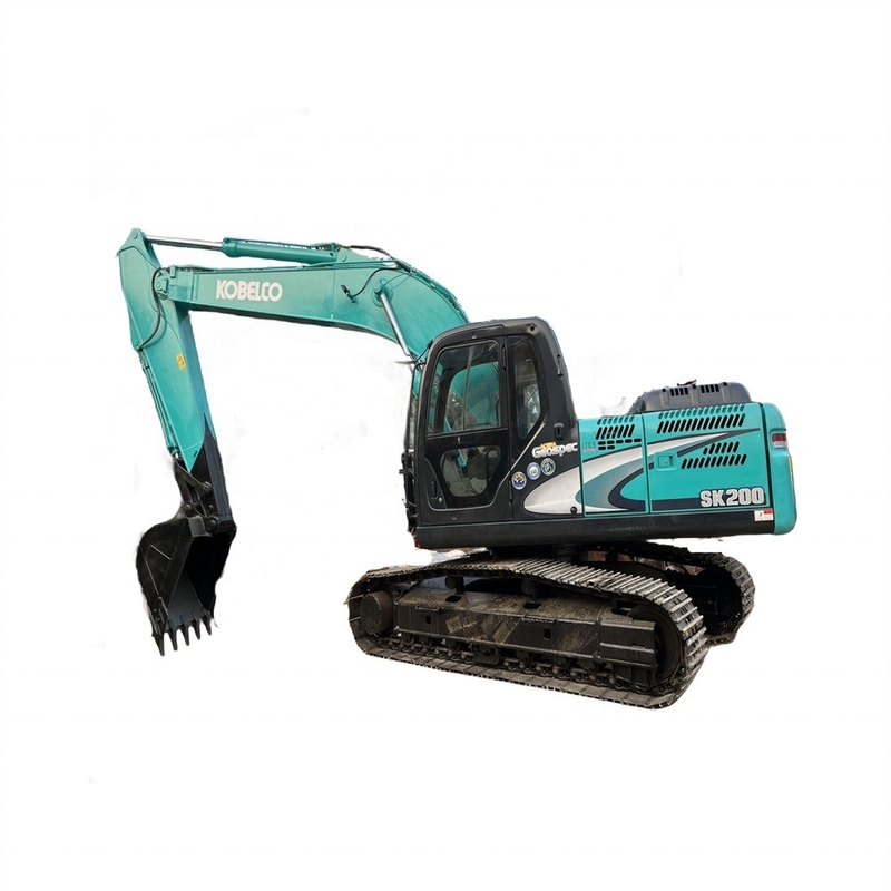 일본에서 사용 된 중고 Kobelco SK200-8 발굴기 20톤 건설 크롤러 기계