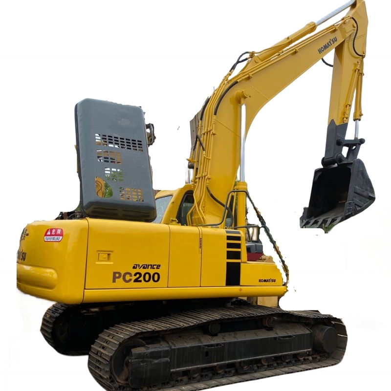 첨단 수압 시스템과 함께 사용 된 코마쓰 PC200-6 발굴기 19400 KG 기계 무게