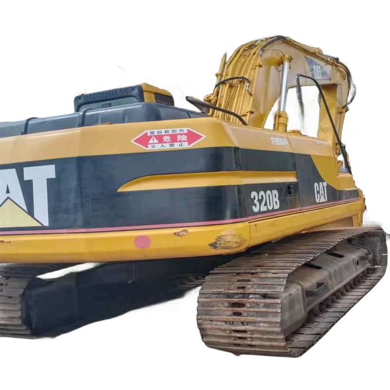 중고 Cat 320B 발굴기 Caterpillar 원색의 지구 이동 기계