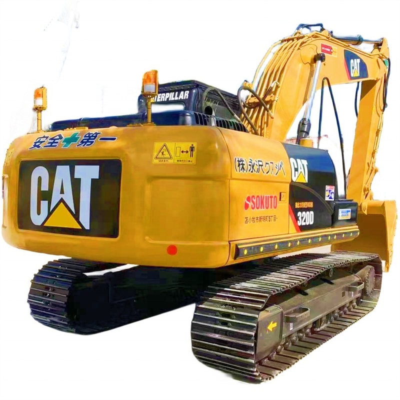 중고용 애벌레 발굴기 사용 된 CAT 320D 크롤러 발굴기 기계 무게 20000 KG