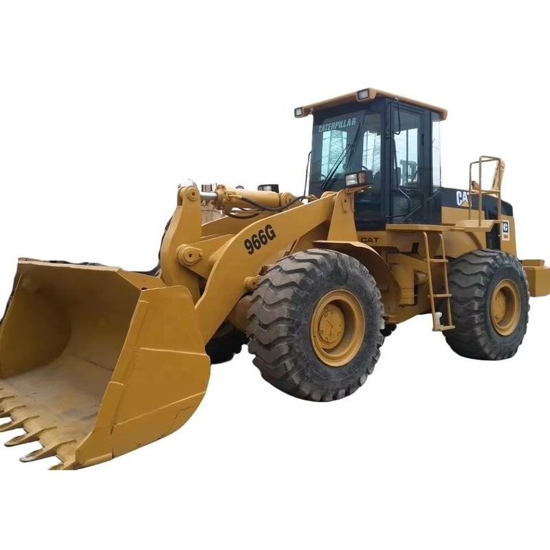 CAT 966G 사용 된 발굴기 일본 원본 195KW 15톤 운영 무게 좋은 상태
