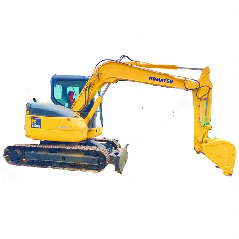사용된 KOMATSU PC78US 7톤 소형 수압 크롤러 발굴기 잘 작동