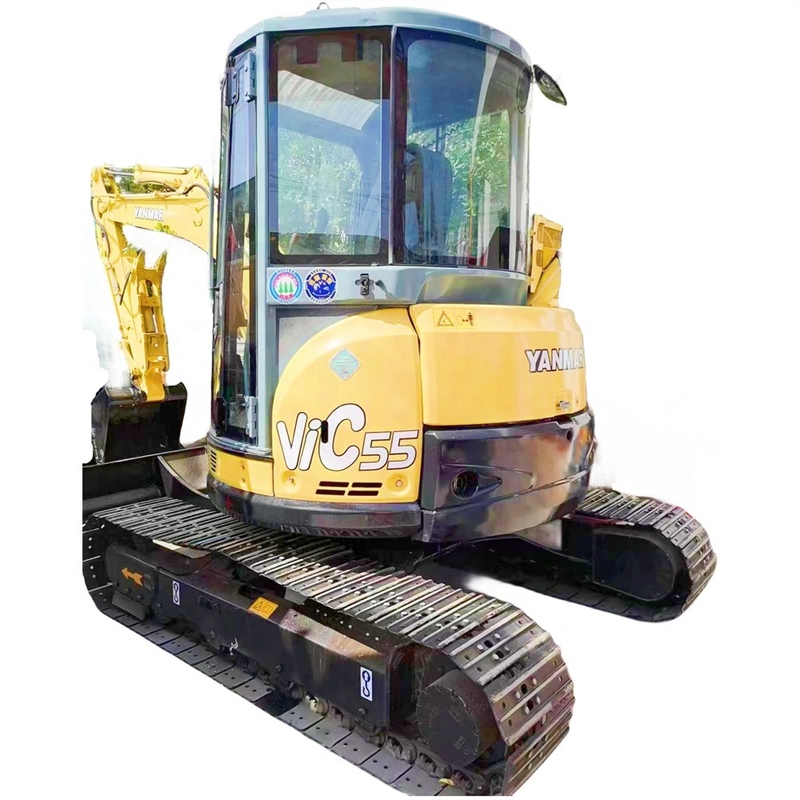 우수한 상태 Yanmar VIC55 5.5톤 발굴기 VIC55 기계에 사용 된 미니 발굴기