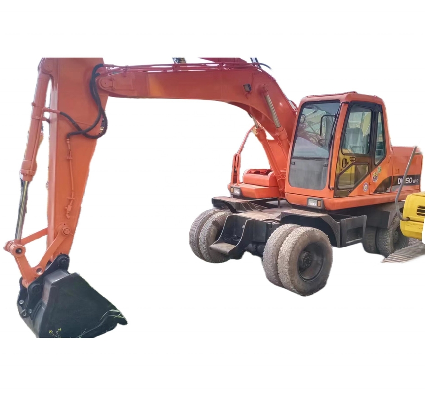 DOOSAN DH150w-7 바퀴 발굴기 원본 페인트와 16000 KG 건설을 위한 재고