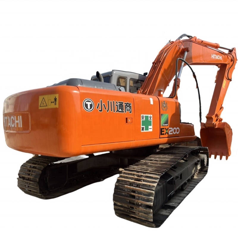 사용 된 히타치 EX200 Zaxis 120-6 ISUZU 엔진과 Vickers 수압 밸브가있는 발굴기