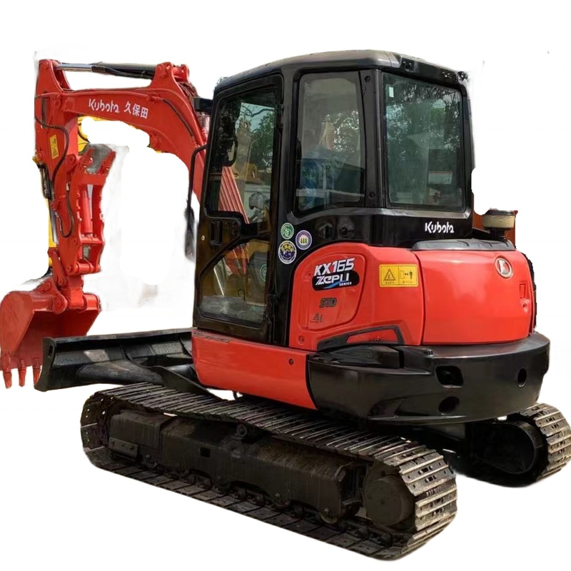 낮은 작업 시간 6톤 KUBOTA KX165-5 발굴기 일본 원본 수압 미니 발굴기
