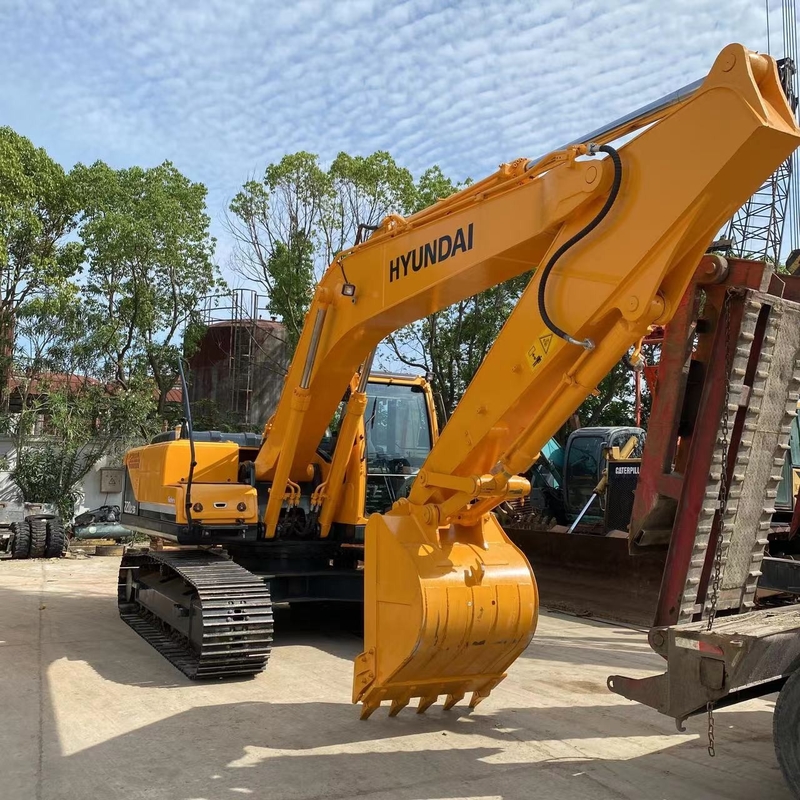 22000 KG 기계 무게 사용 된 현대 HX220 L 발굴기 125KW 수압으로 크롤러