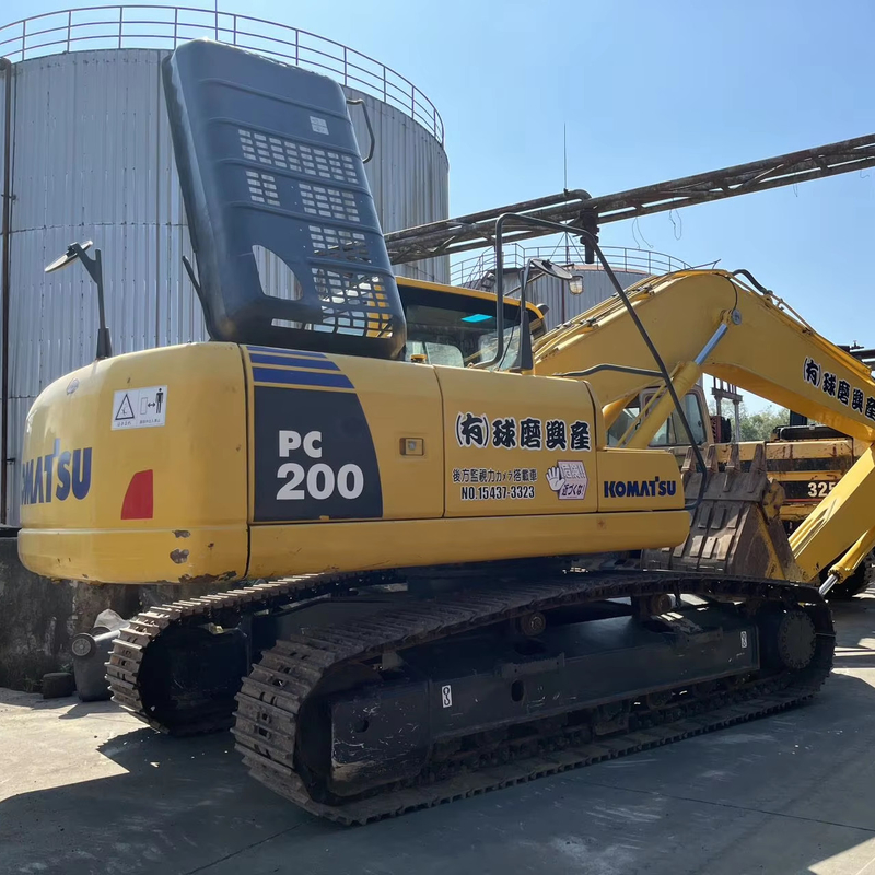 2021년 사용된 코마쓰 PC200 발굴기 20TON 크롤러 발굴기 원본 페인트