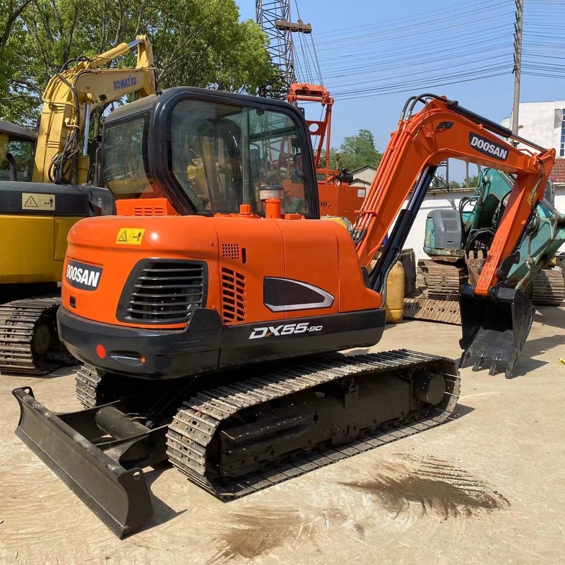 2022 Doosan DX55-9C 원본 수압 밸브와 함께 중고용 수압 크롤러 디거